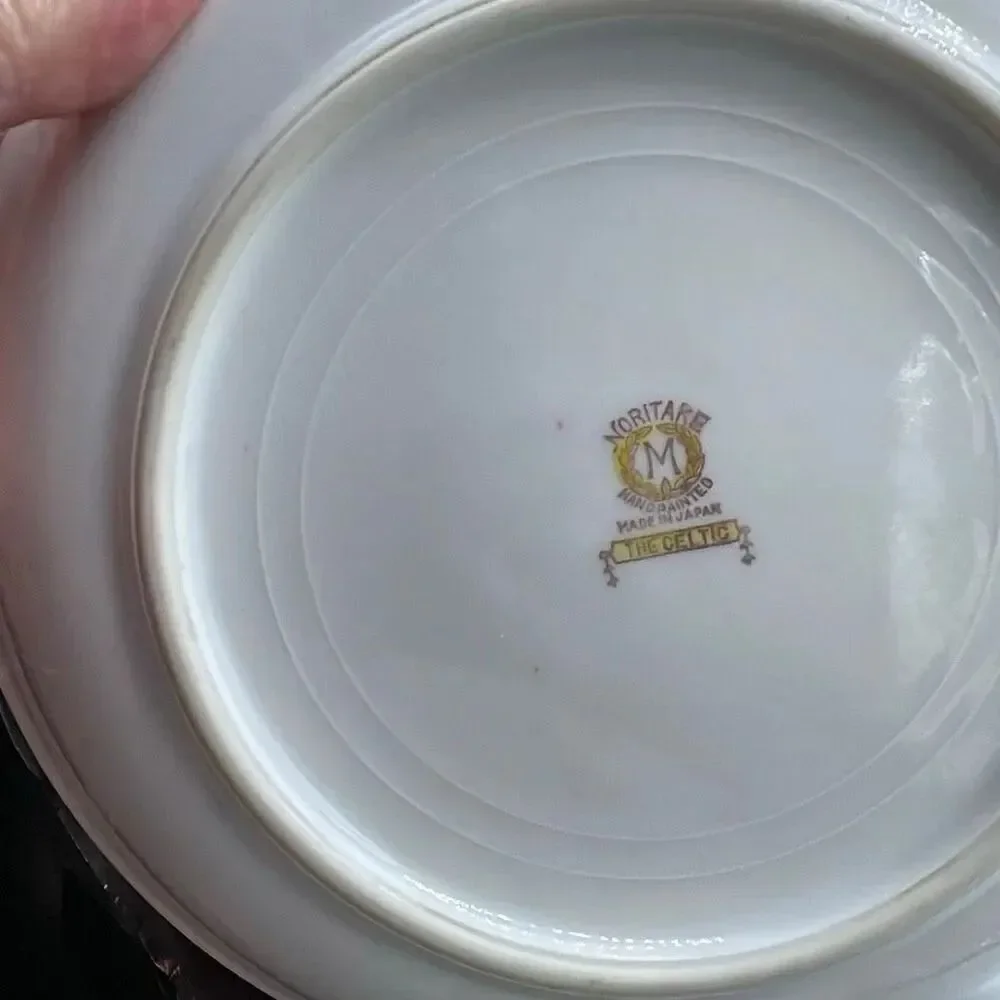 Vintage Noritake “The Celtic” porcelain lot of 5 soup bowls.